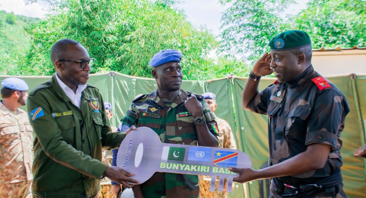 RDC : Remise du camp de Bunyakiri aux forces armées par la MONUSCO