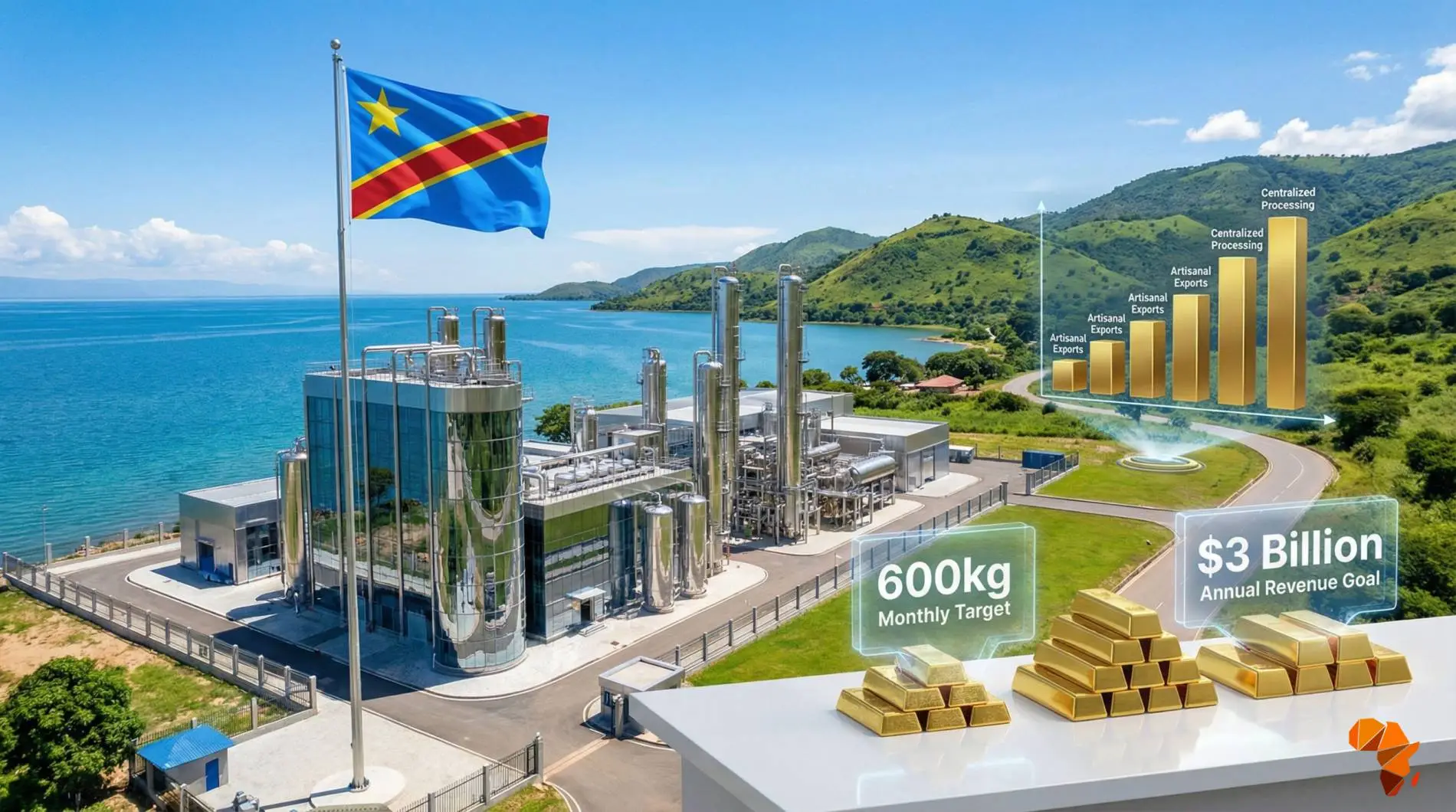 RDC : S.E Félix Tshisekedi lance la première raffinerie d&rsquo;or, un coup d&rsquo;arrêt à la contrebande